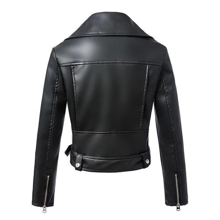 Drune | Gürtel Schwarze Kunstleder Bikerjacke