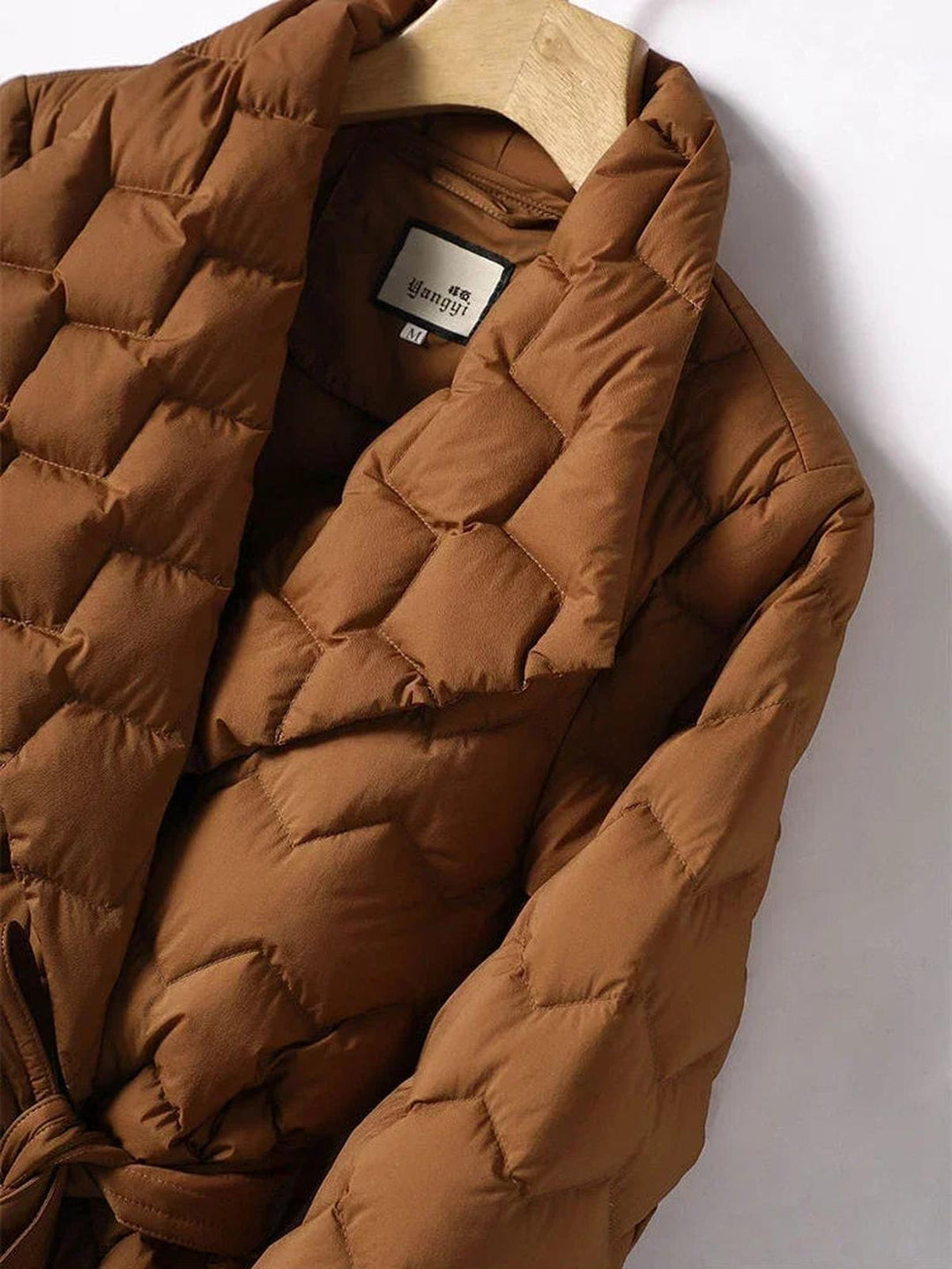 Drune | Gepolsterte Damenjacke mit Gürtel Für Lässige Winterkleidung