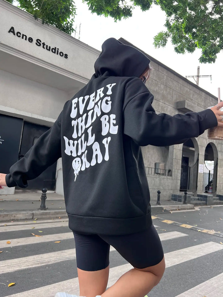 Drune | Will Be Okay Hoodie für Damen