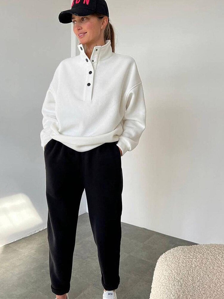 Drune | Oversized Fleece-Joggingset für Damen