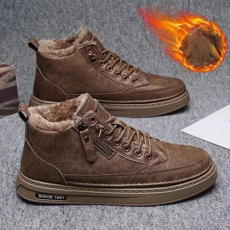 Drune | Herren Schneestiefel mit warmem Baumwollfutter und rutschfester Sohle