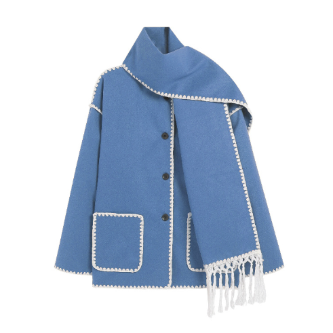 Drune | Bequeme Woll Cape Jacke