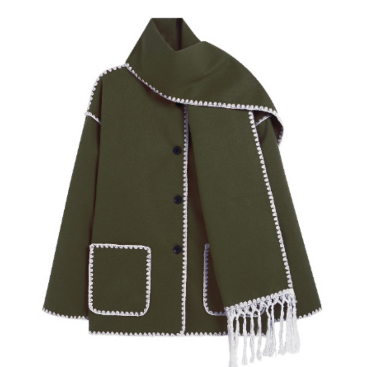Drune | Bequeme Woll Cape Jacke