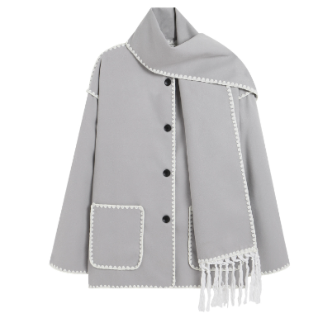Drune | Bequeme Woll Cape Jacke