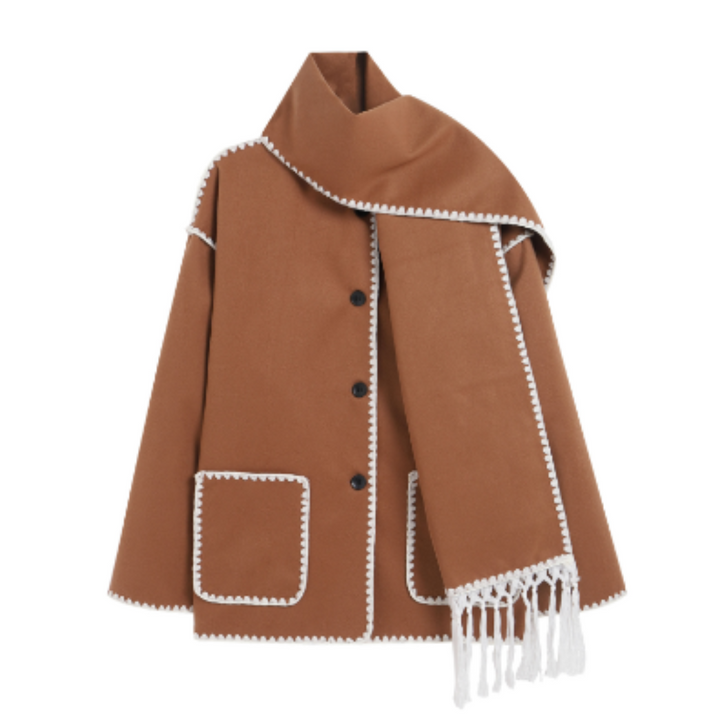 Drune | Bequeme Woll Cape Jacke