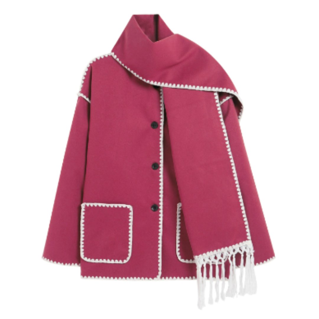 Drune | Bequeme Woll Cape Jacke
