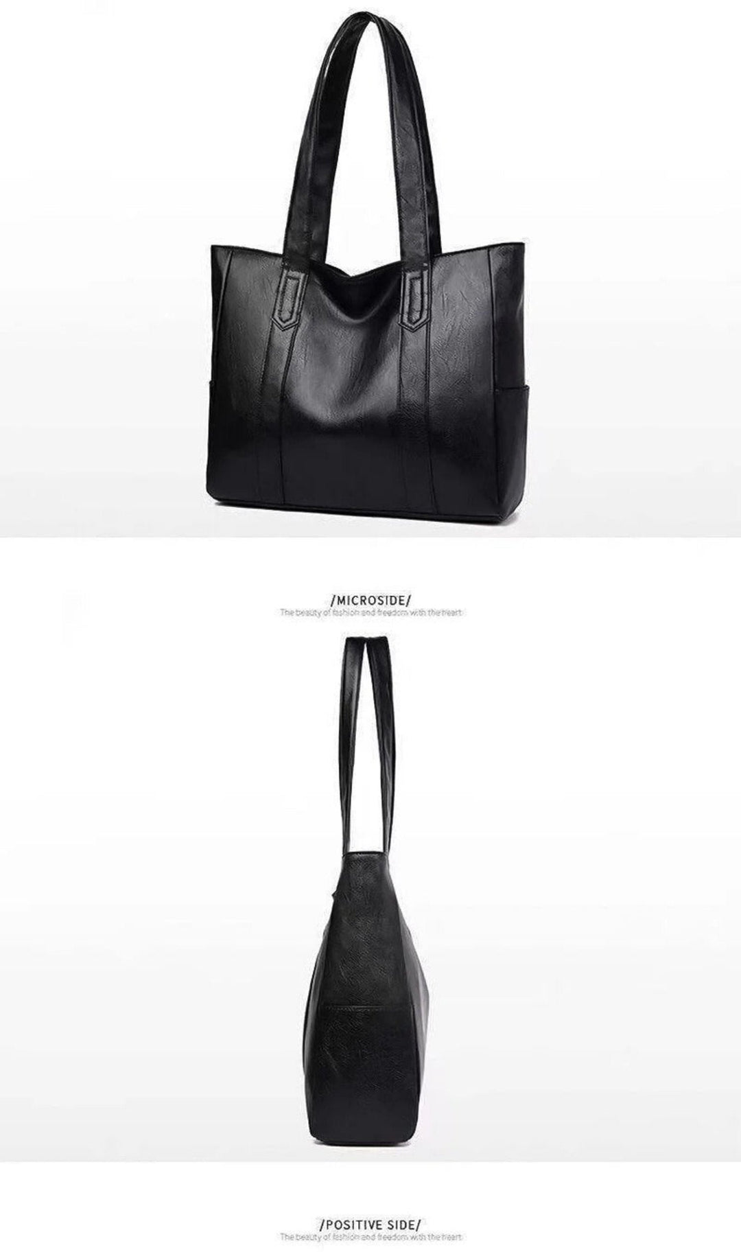 Drune | Leder Schultertasche Große Kapazität Klassischer Vintage-Stil Elegante Tragetasche für Den Alltag