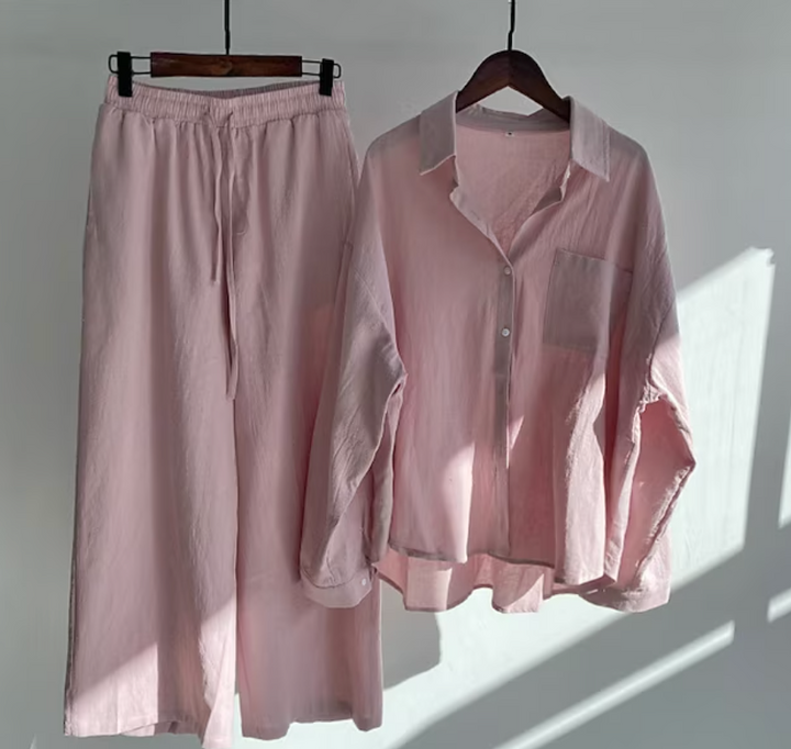 Drune | Stylisches und Zweiteiliges Leinen Set