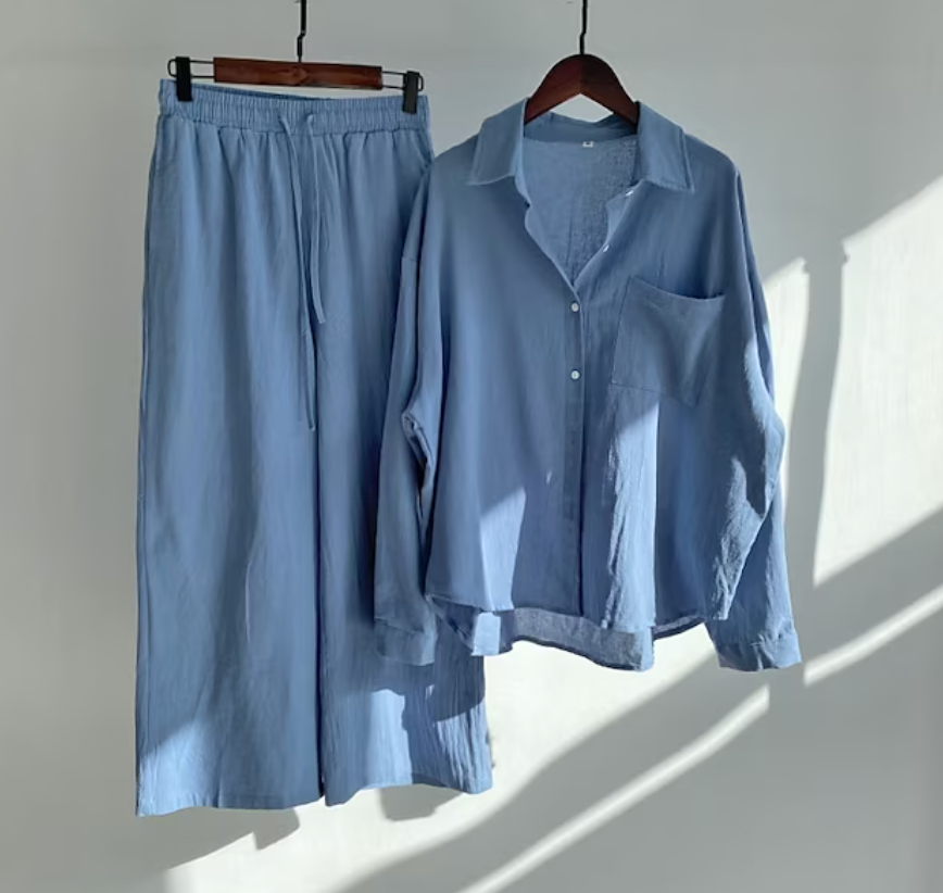 Drune | Stylisches und Zweiteiliges Leinen Set
