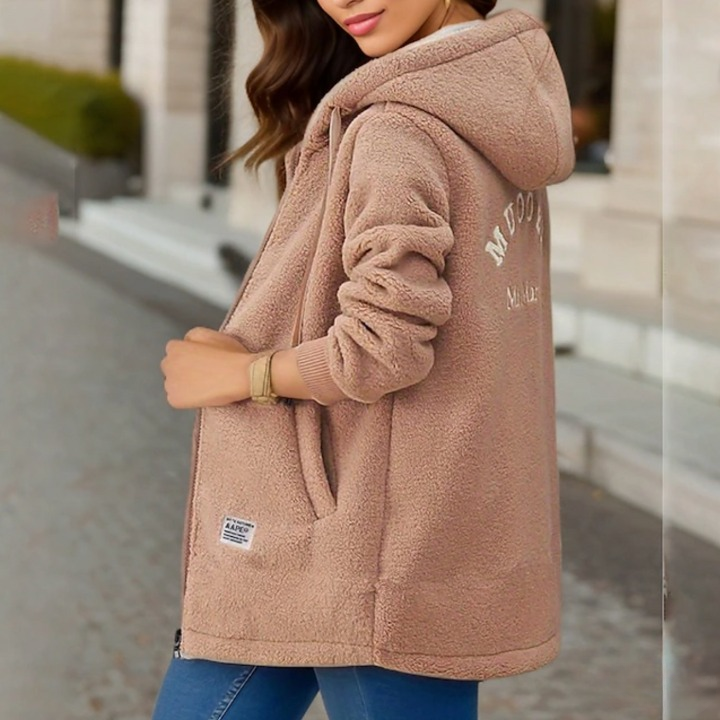 Drune | Mantel aus Teddystoff Damen