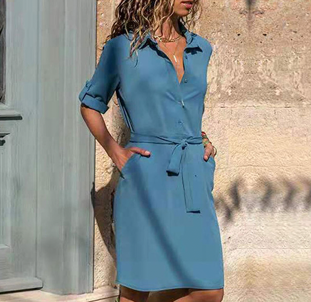 Drune | tailliertes stilvolles Kleid