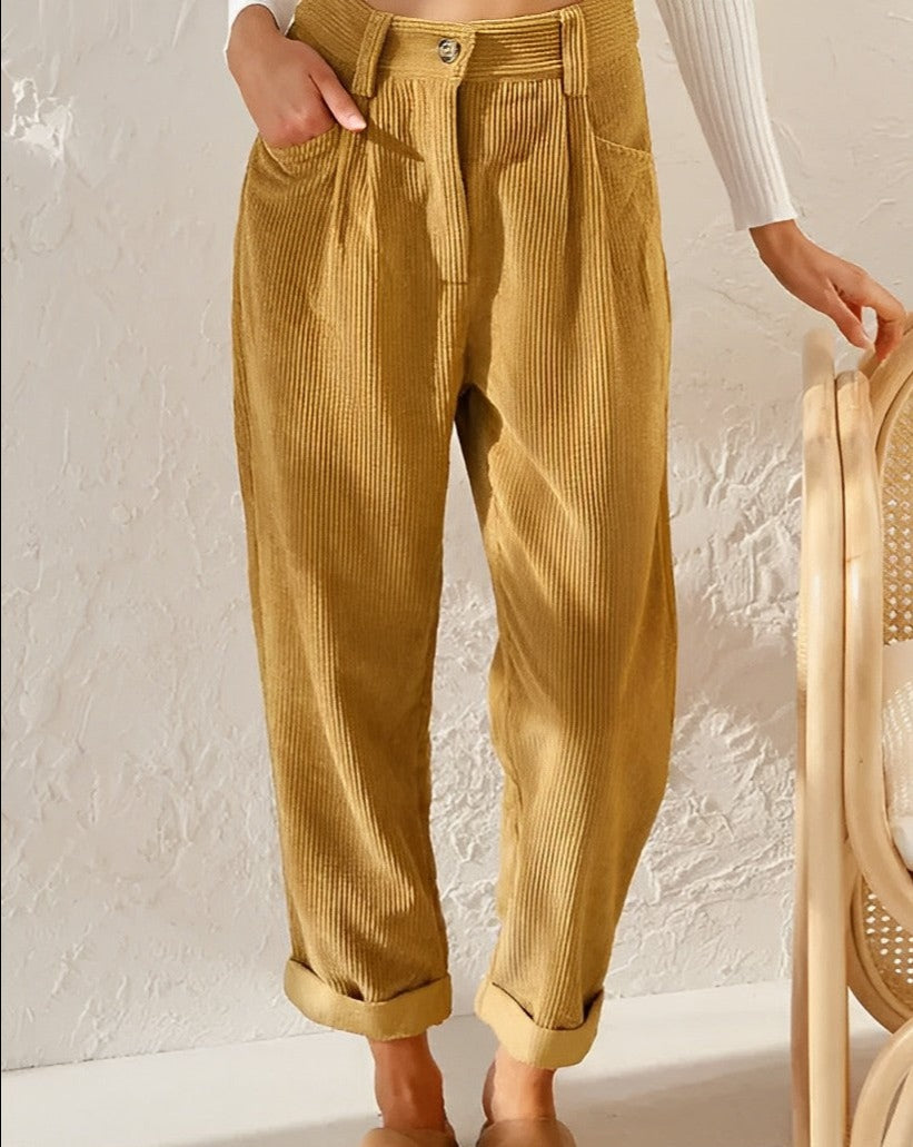 Drune | Stilvolle Cord-Hose mit Relaxed Fit für Damen
