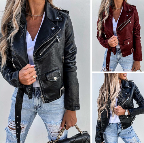 Drune | Stylische und Zeitlose Damen-Lederjacke.