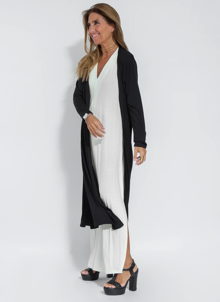 Drune | Set mit Langem, Schlank Machendem Kleid und Weste