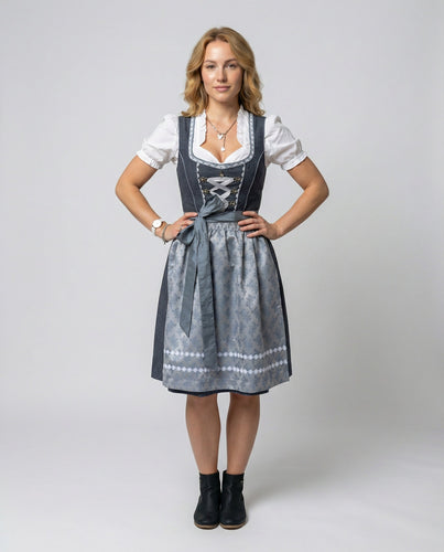Traditionelles Dirndl Damen Drune