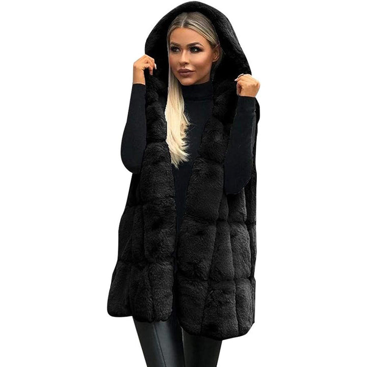 Drune | Fellweste mit Kapuze Polyester/faux Fur Elegant und Warm