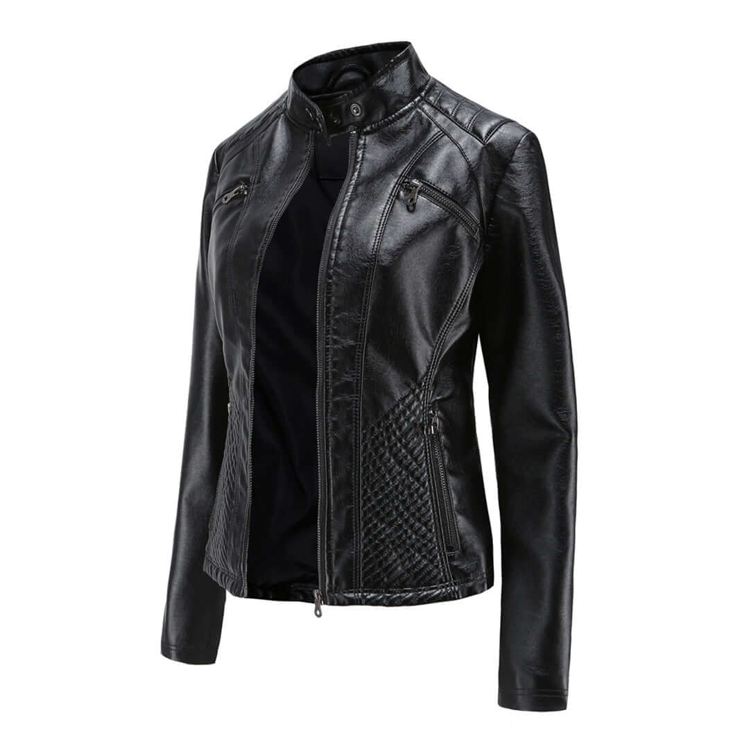 Drune | Damen Lederjacke Mit Zeitlosem Elegantem Look