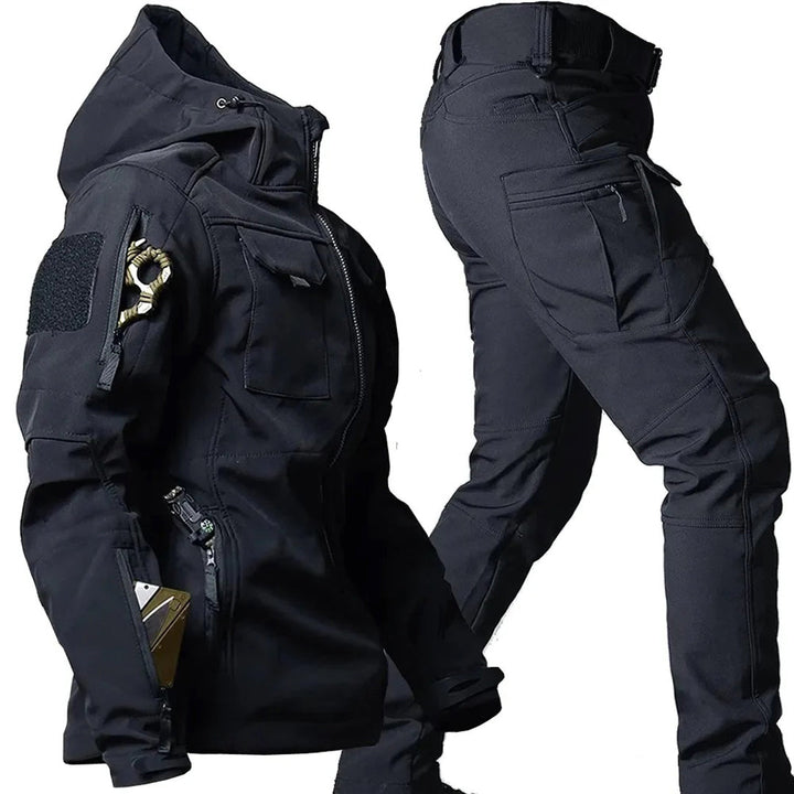 Drune | Kapuzenjacke und Cargo-Hosen-Set