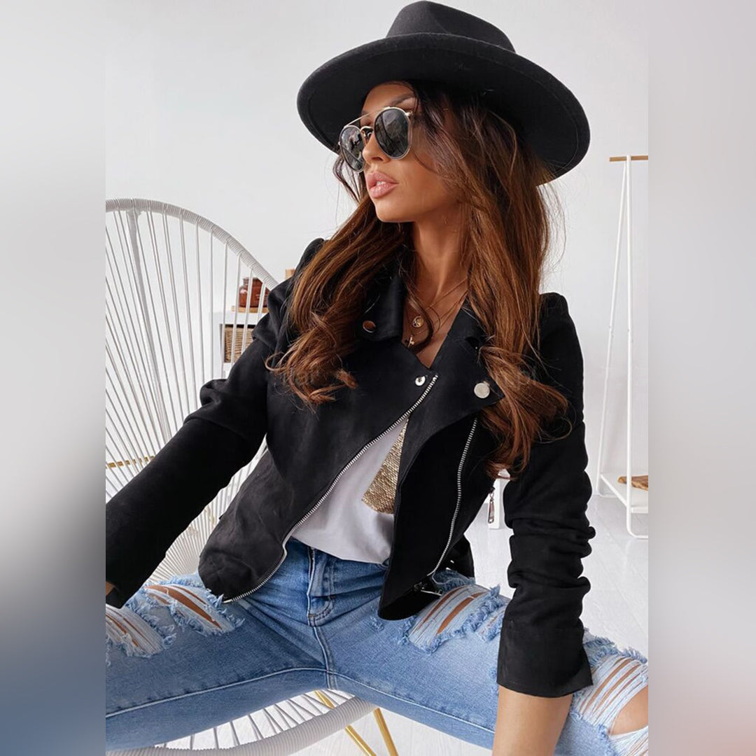 Drune | Bikerjacke mit Reverskragen