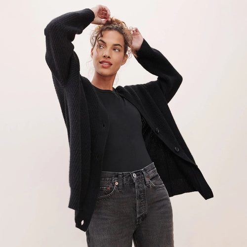 Drune | Oversized Cardigan für Damen mit luxuriösem Komfort
