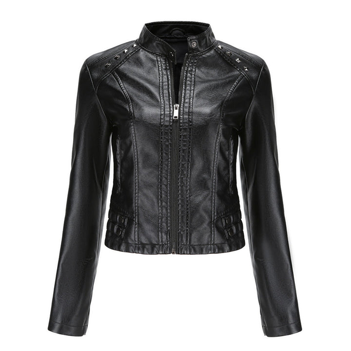 Drune | Elegante Lederjacke mit einzigartigen Details für Damen