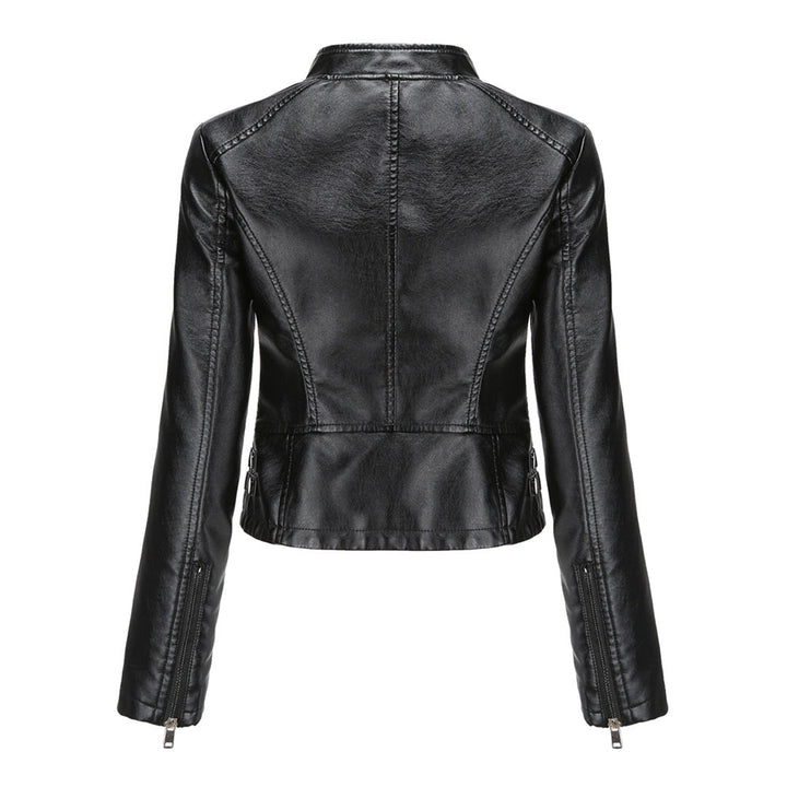 Drune | Elegante Lederjacke mit einzigartigen Details für Damen