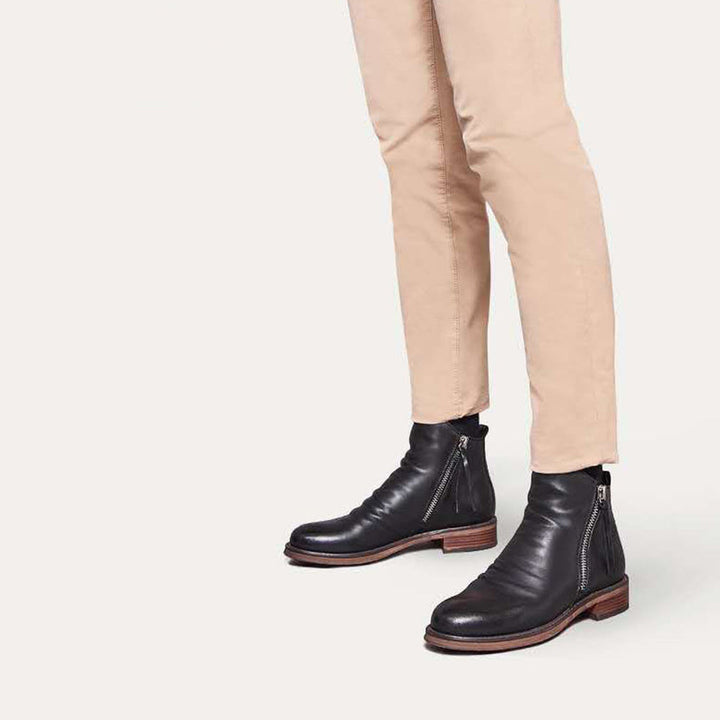 Drune - Lässige Herbst Stilvolle Stiefel mit Reißverschluss für Männer