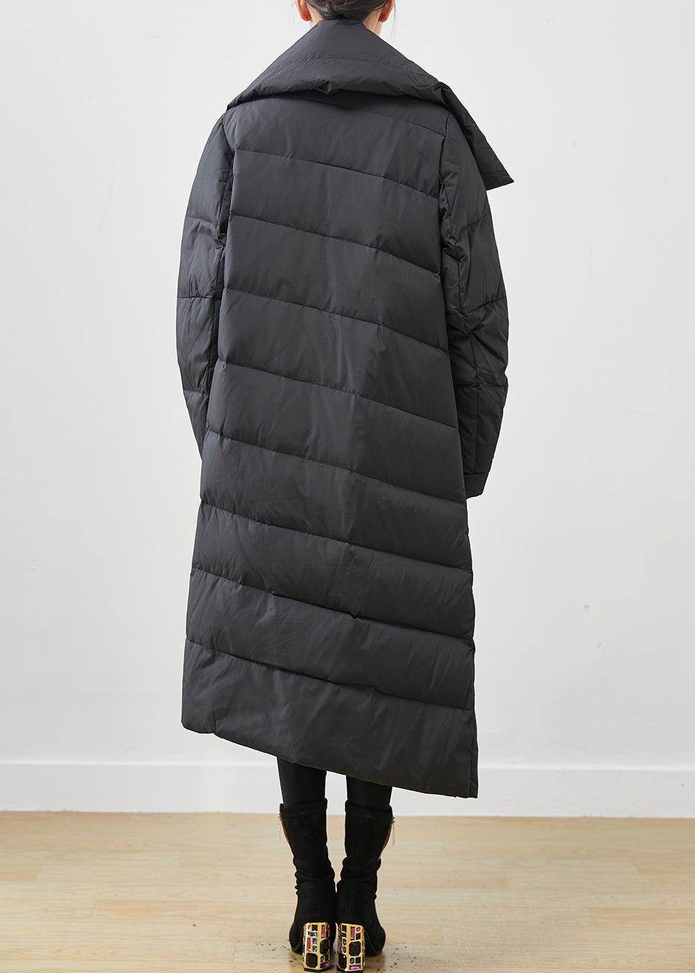 Drune | Entendaunen Wintermäntel Asymmetrischer Peter Pan Kragen Winter