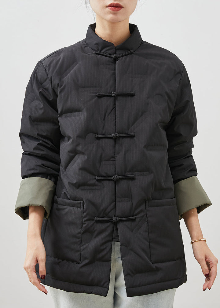 Drune | Oriental Fine Cotton Filled Coats Mandarin-Kragen