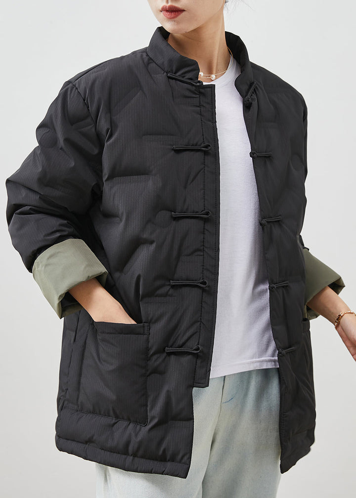 Drune | Oriental Fine Cotton Filled Coats Mandarin-Kragen