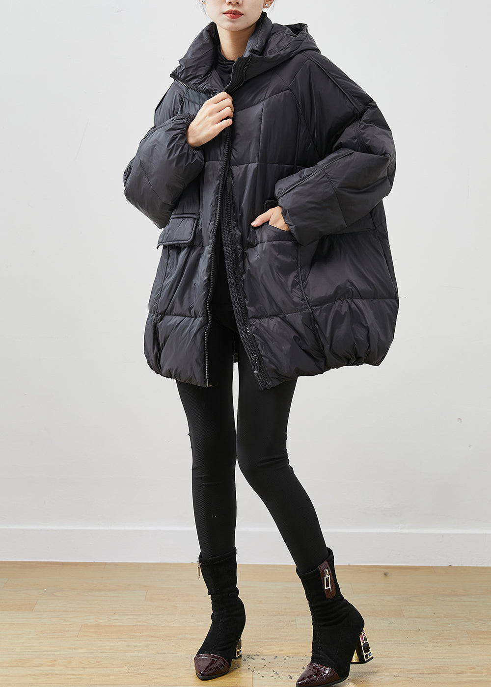 Drune | Dicke Entendaunenjacken Oversized Taschen Winter