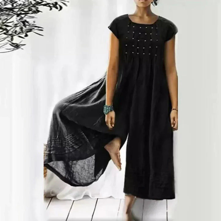Drune | Atmungsaktives Baumwoll-Leinen-Kleid