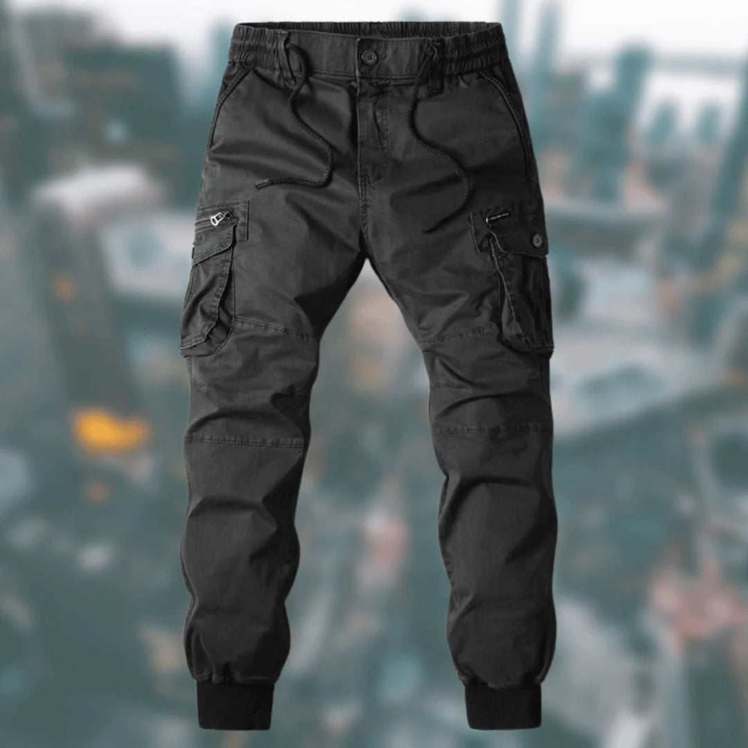Drune | Cargo Jogginghose - Bequeme Jogger mit Taschen & Bündchen für Outdoor & Freizeit