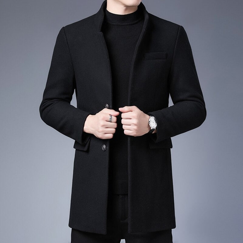 Drune | Eleganter Knopfmantel für Herren