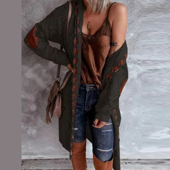 Drune | Modische Strickjacke mit Kapuze