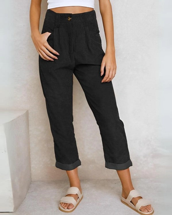 Drune | Stilvolle Cord-Hose mit Relaxed Fit für Damen