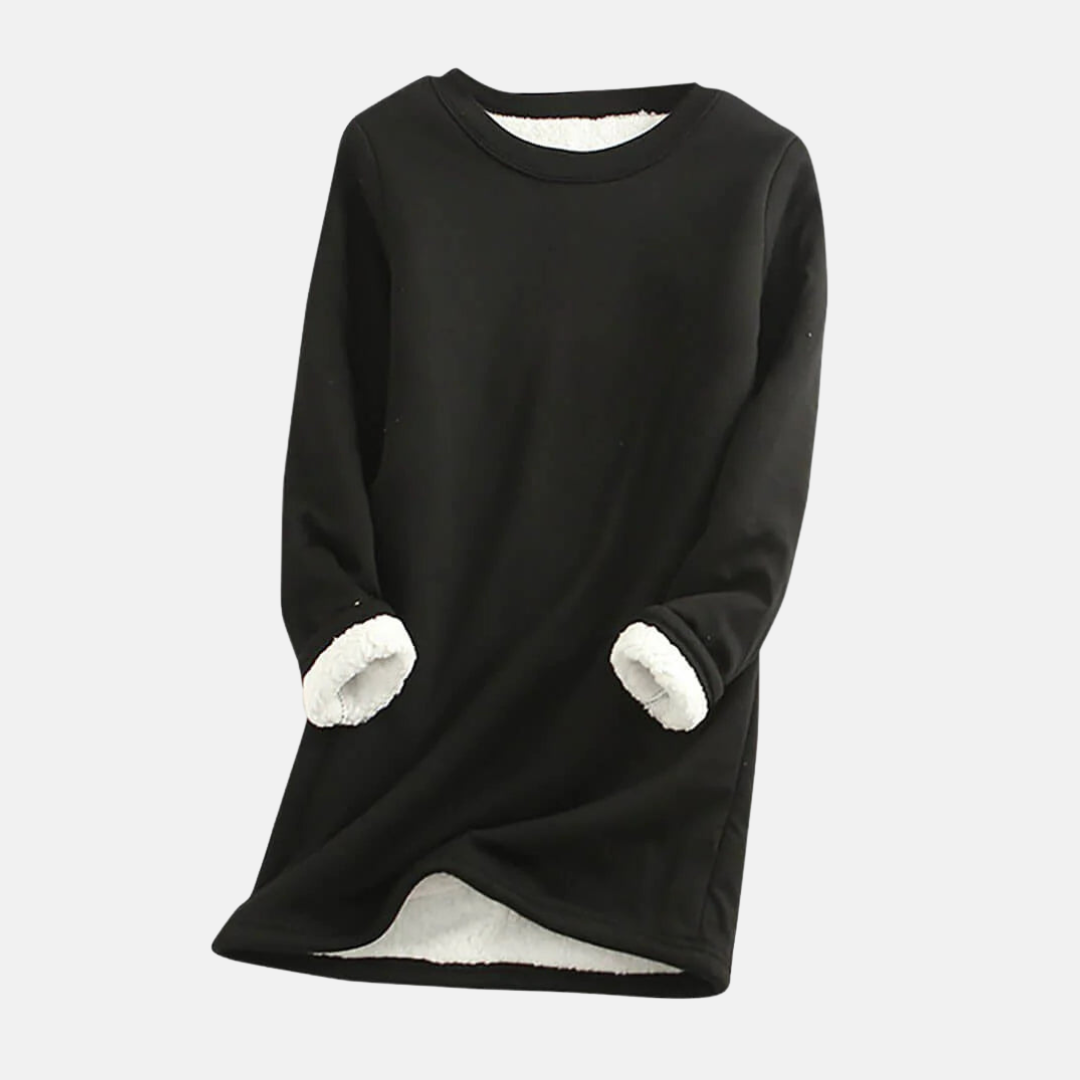 Drune | Sweatshirt - Strick - Lockere Passform - Rundhalsausschnitt - Plüschgefüttert