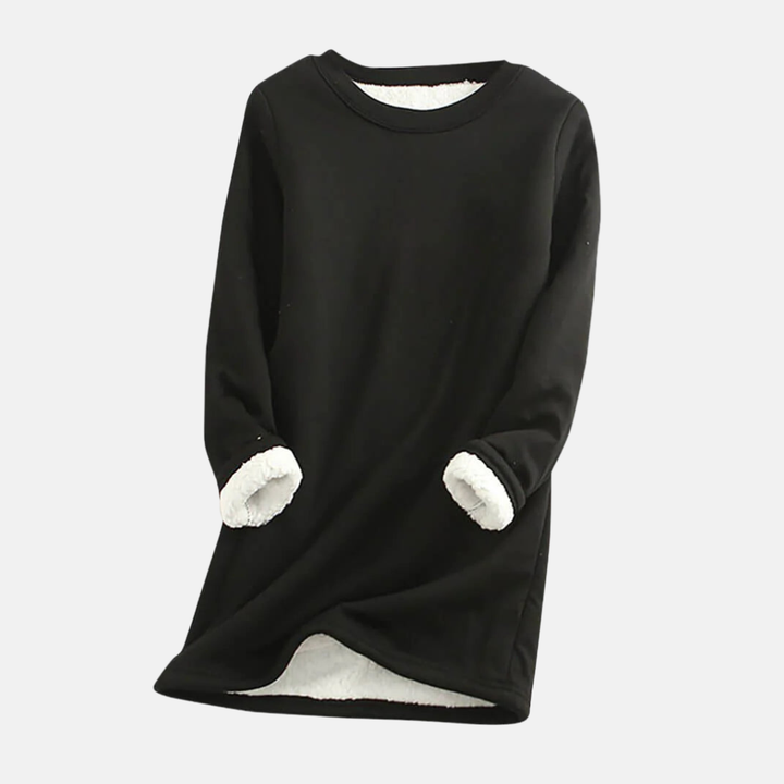 Drune | Sweatshirt - Strick - Lockere Passform - Rundhalsausschnitt - Plüschgefüttert