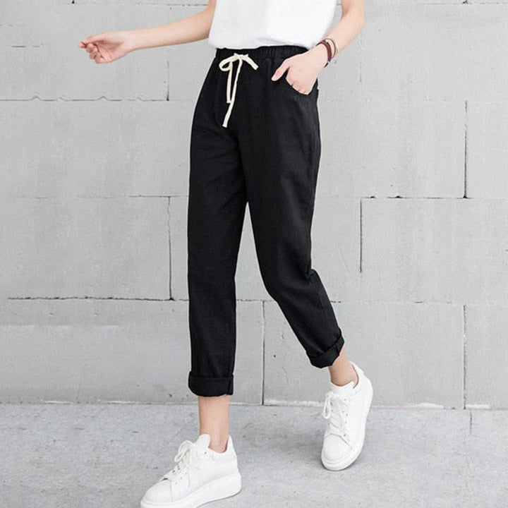 Drune | Bequeme Damenhose in Schwarz, Khaki Und Blau