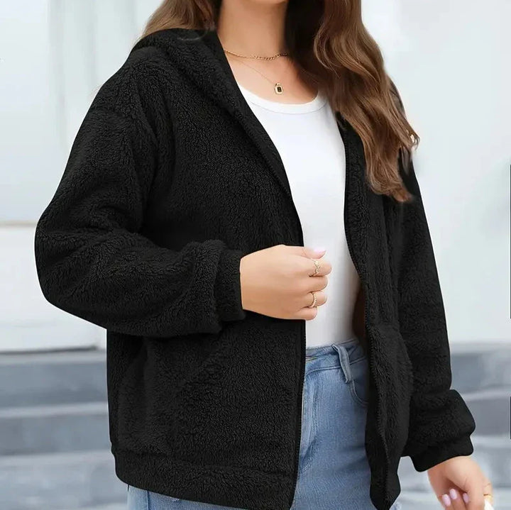 Drune | Freizeit Winter Kapuzenjacke mit Reißverschluss für Frauen