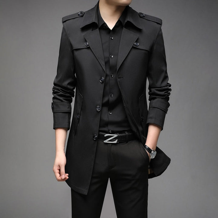 Drune | Herren Stilvoller Trenchcoat - Wasserdicht & Winddicht