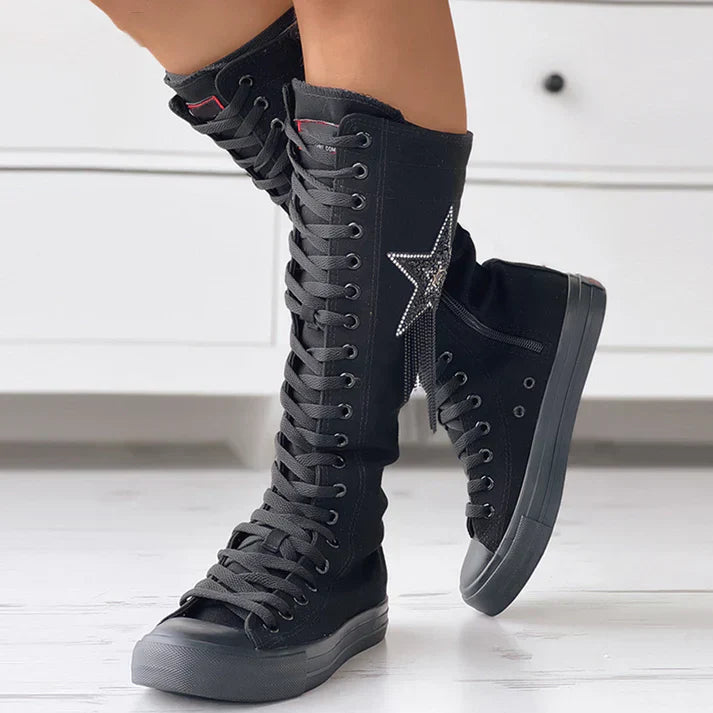 Drune | schnürstiefel mit quasten