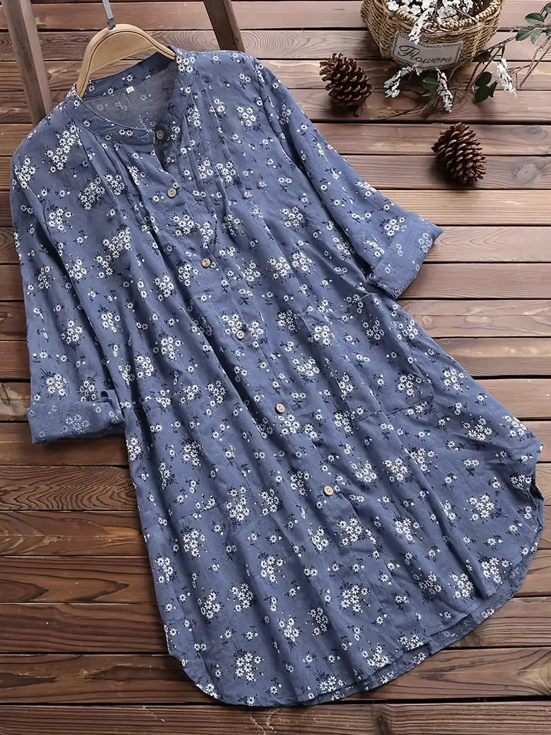 Drune | Blumige Bluse mit romantischem Design