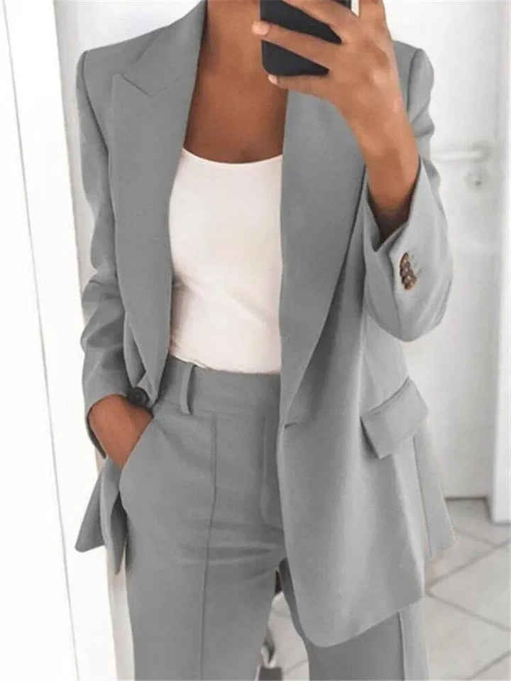 Drune | Set Klassisch Zweiteilig Damenbekleidung Büro Outfits