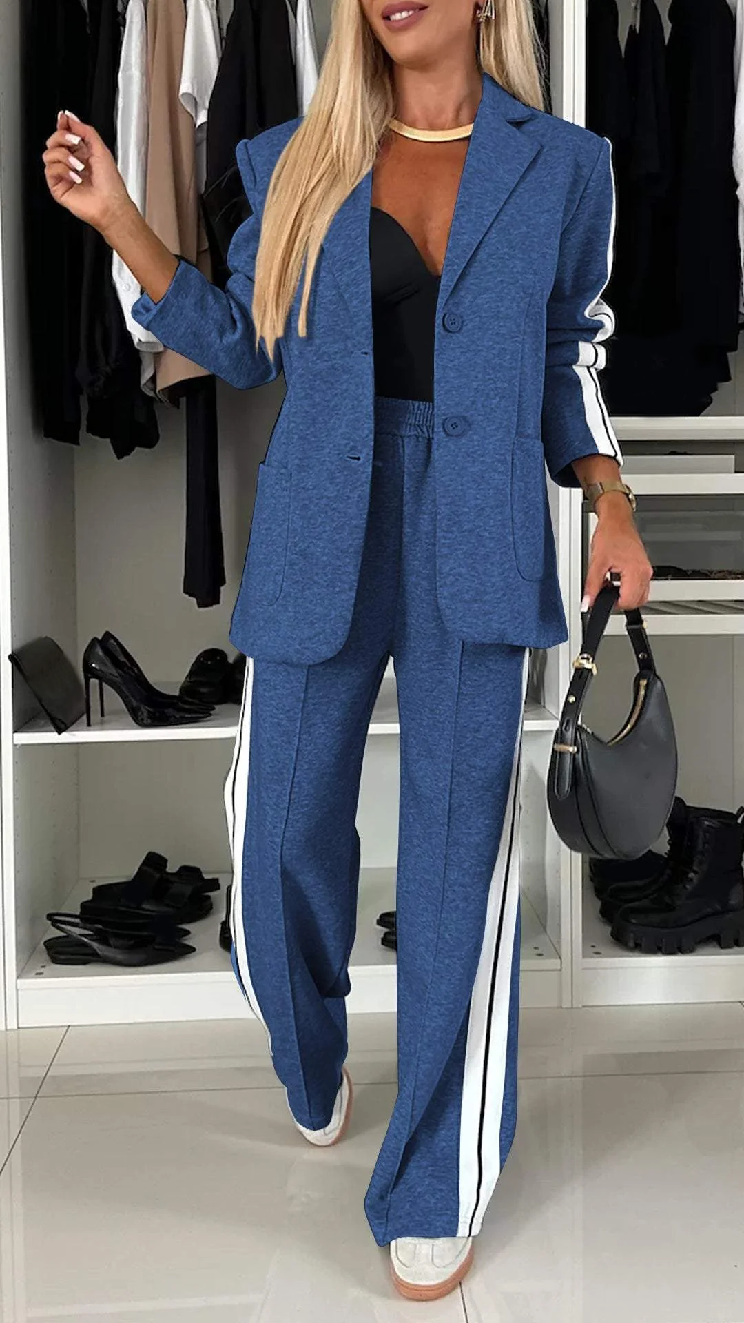 Drune | Set Weite Damen Freizeithose Zweiteiler