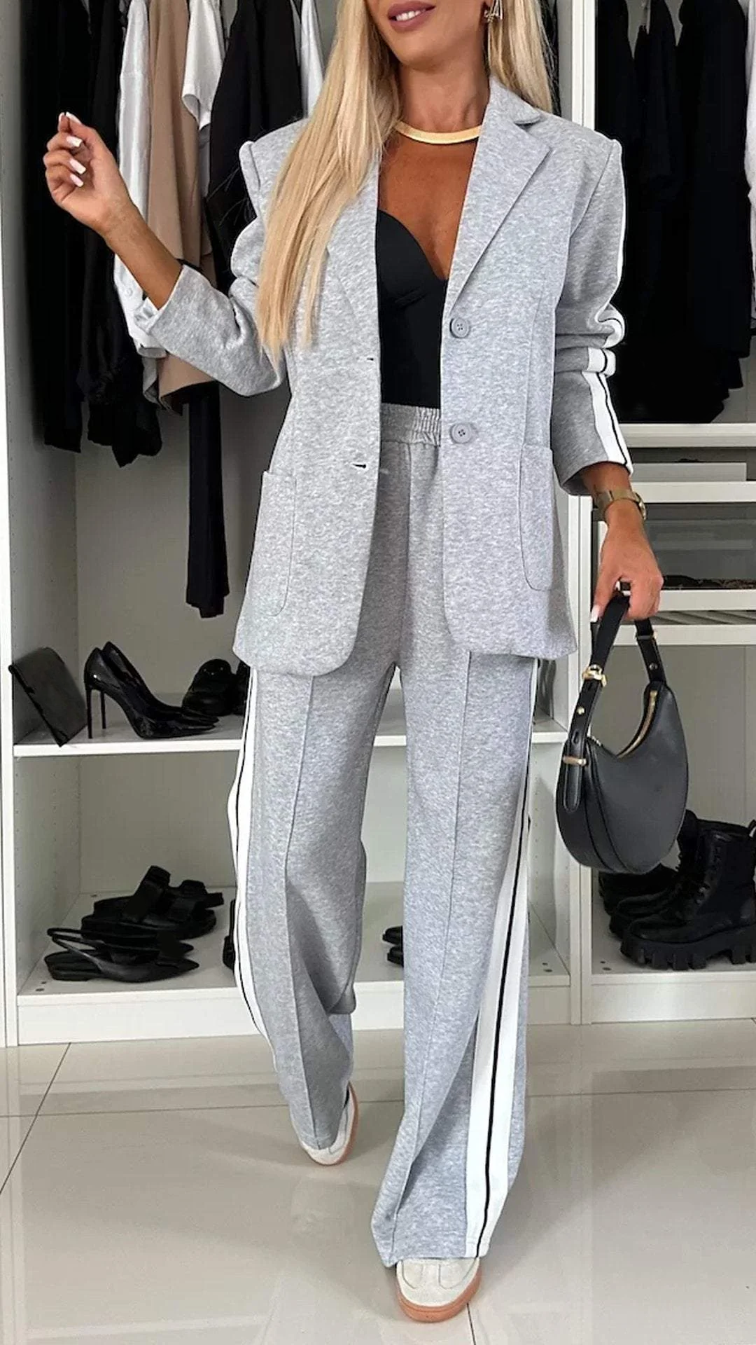Drune | Set Weite Damen Freizeithose Zweiteiler