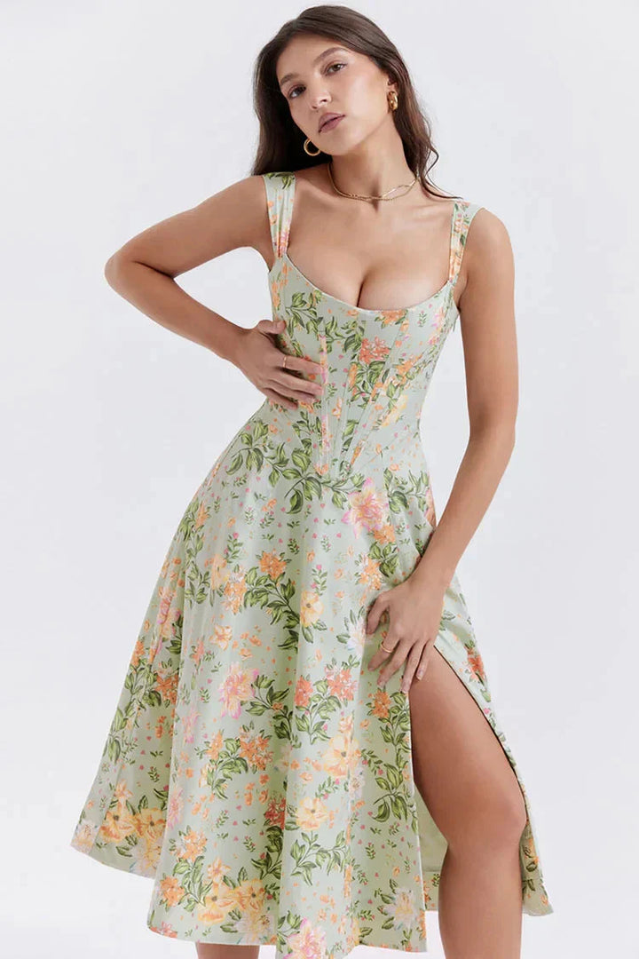 Drune | Ärmelloses Korsatz Kleid Sommerkleid