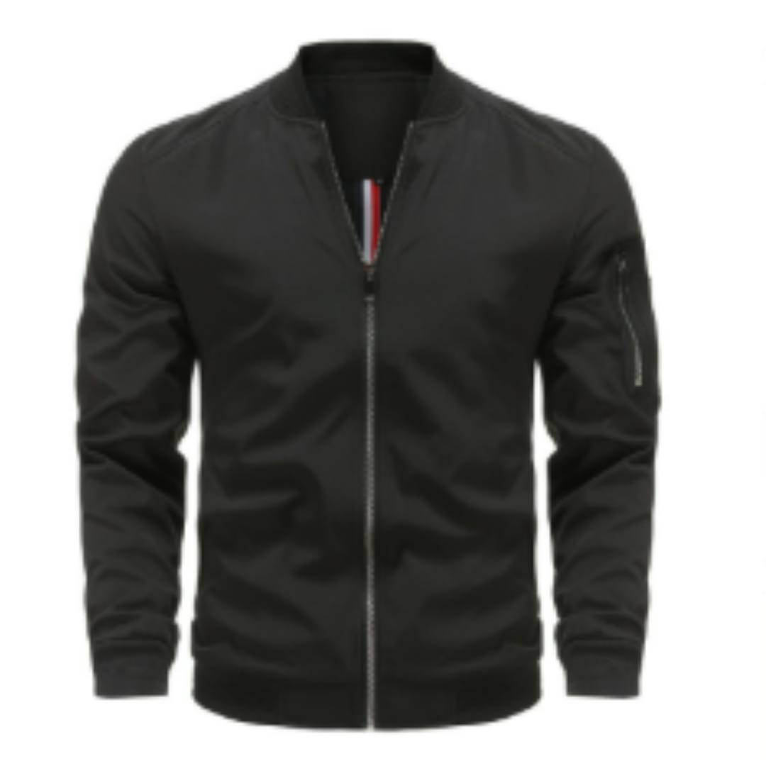 Drune | Klassische Herren-Fliegerjacke mit Reißverschluss