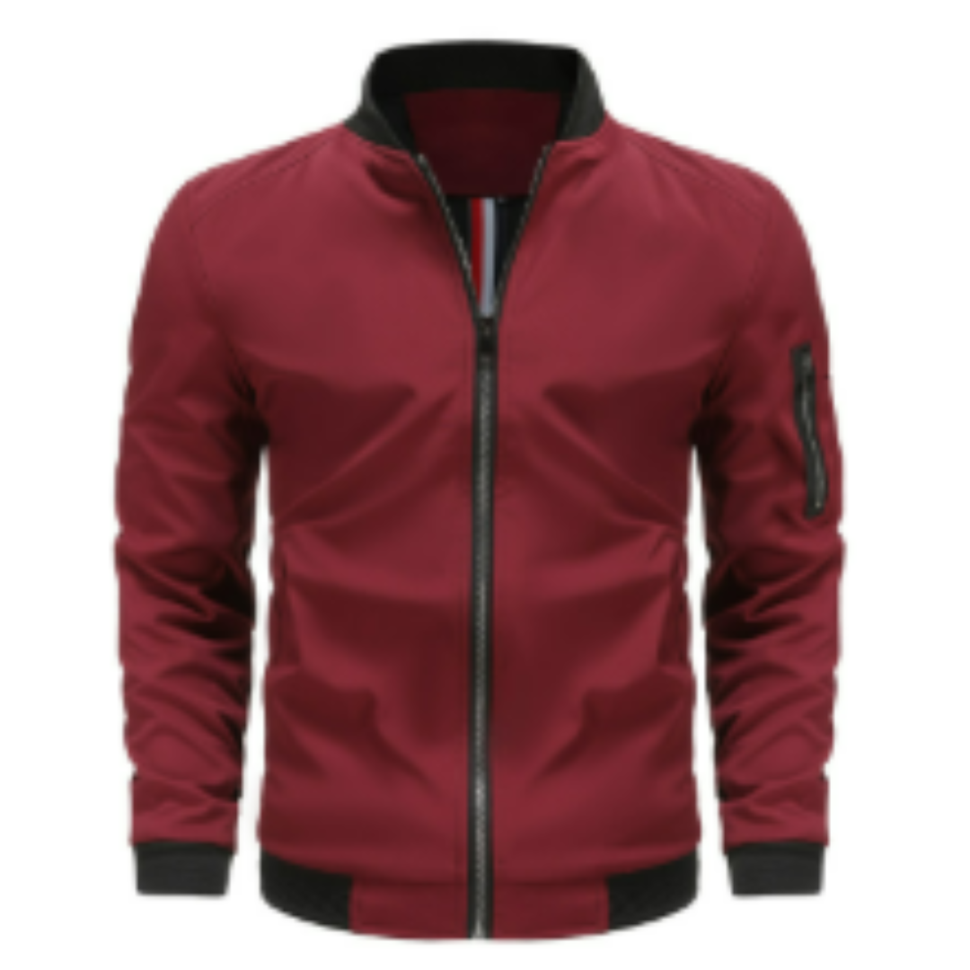 Drune | Klassische Herren-Fliegerjacke mit Reißverschluss