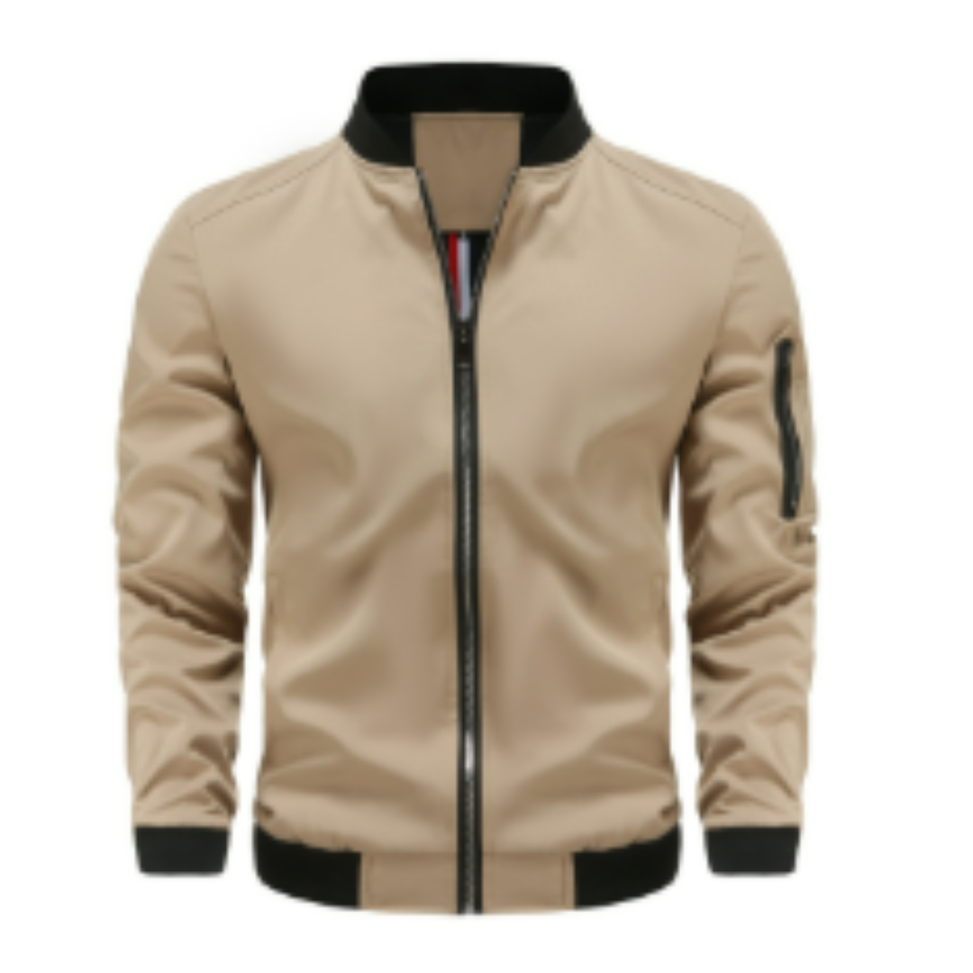 Drune | Klassische Herren-Fliegerjacke mit Reißverschluss